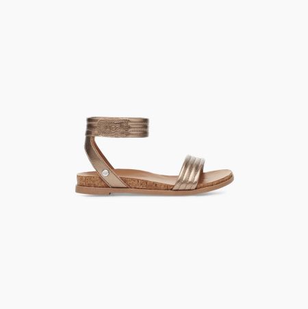 UGG Ethena Rose Gold Sandals for Kids (ZSTU50371)